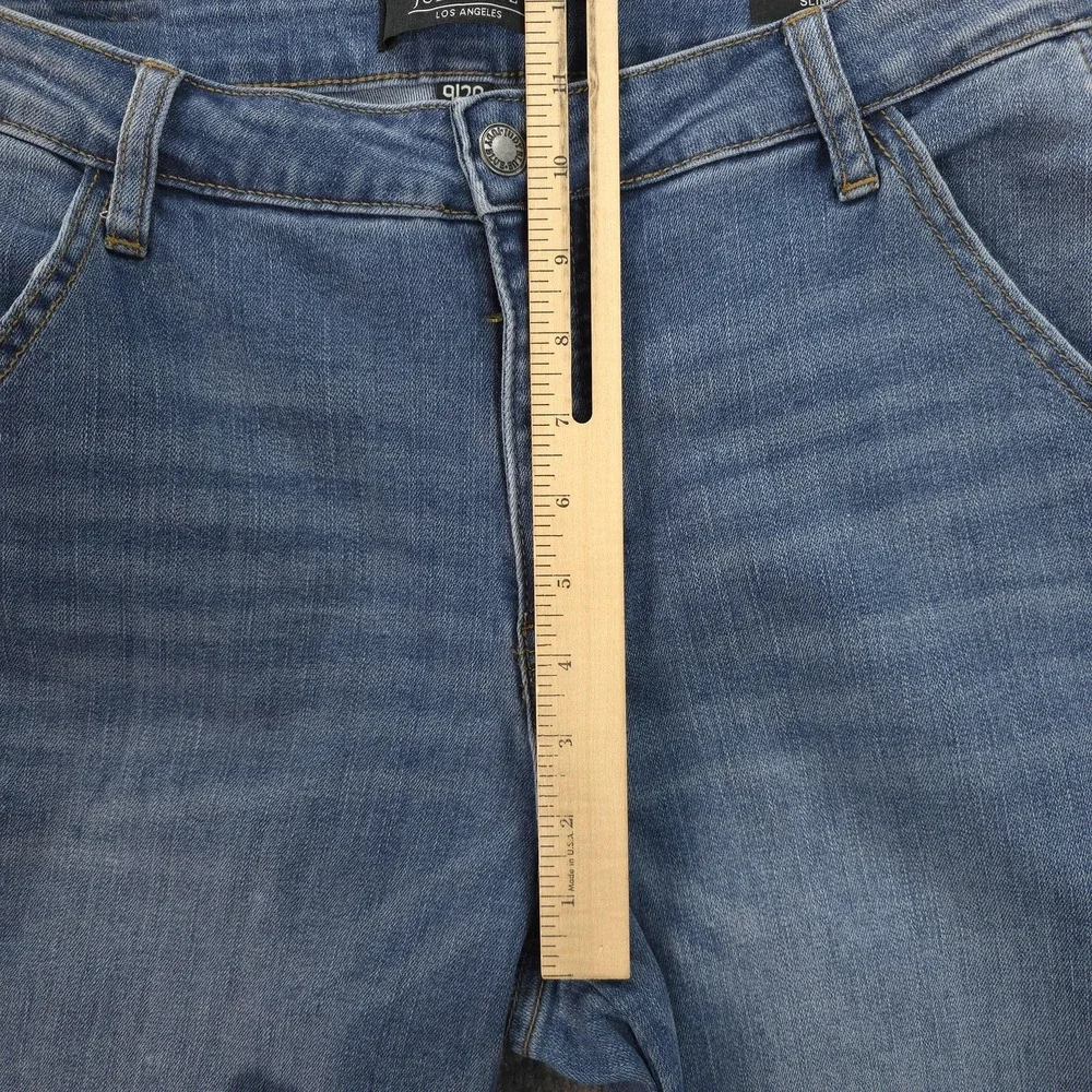 Judy‎ Blue Jeans Womens 9/29 Blue Slim Fit Straight Mid Rise Cargo Stretch Denim